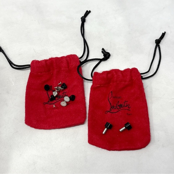 Christian Louboutin Dorispiky 100 Spike Studded Stiletto Pumps Heels Black 34.5 - Picture 12 of 16